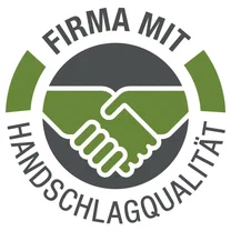 Siegel Firma mit Handschlagqualität