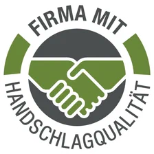 Siegel Firma mit Handschlagqualität
