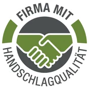 Siegel Firma mit Handschlagqualität